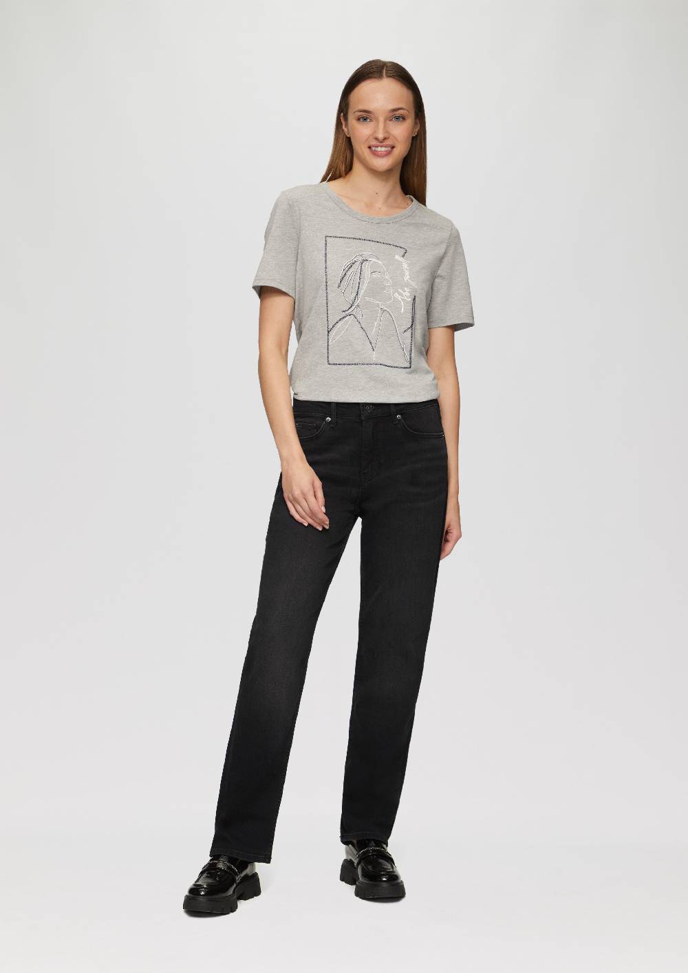 s.Oliver Jeans Karolin / Regular Fit / Mid Rise / Straight Leg Flash Sale