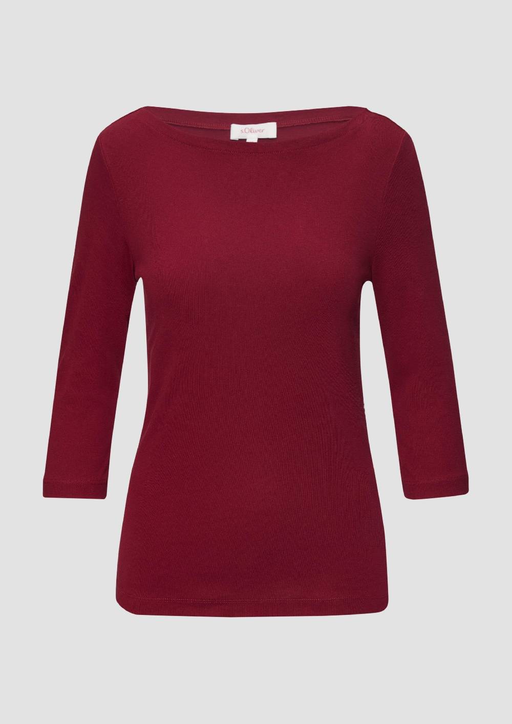 s.Oliver T-Shirt mit 3/4-Arm und U-Boot Ausschnitt Saisonschlussverkauf