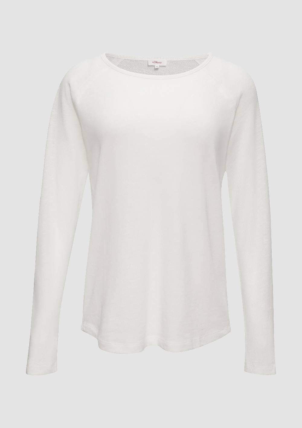 s.Oliver Langarmshirt mit Flammgarnstruktur und Raglanärmeln Osterangebot