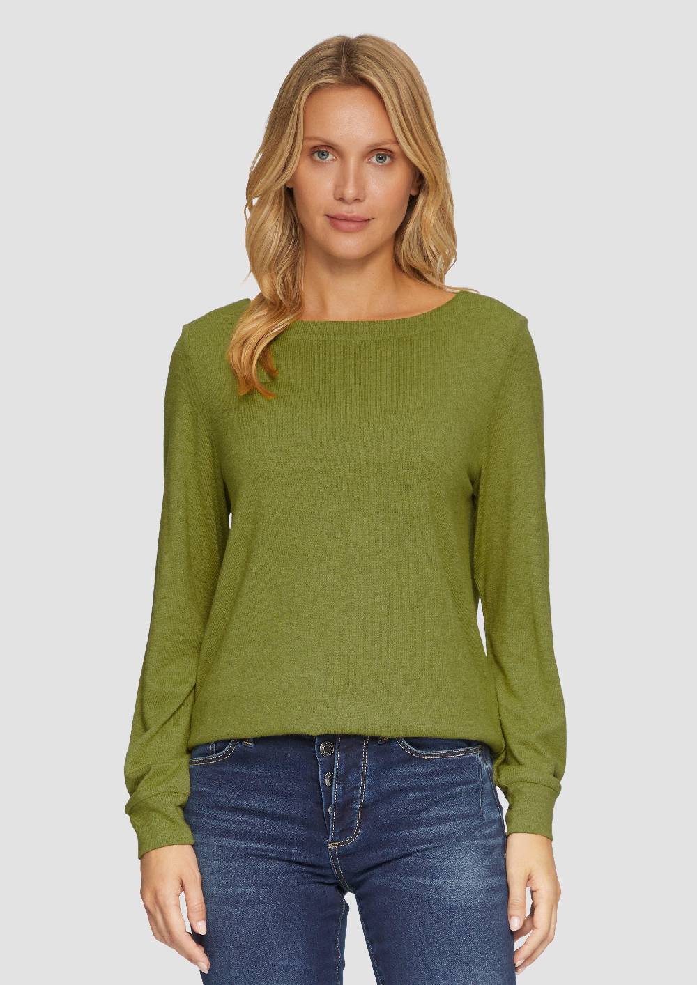 s.Oliver Weicher Longsleeve aus Jerseystrick Vatertagsangebot