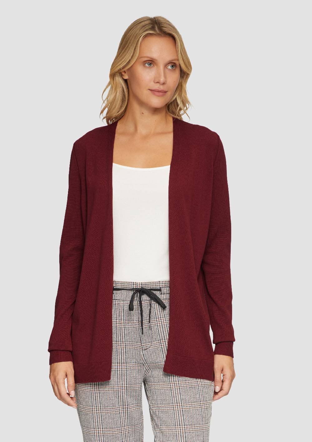 s.Oliver Cardigan aus Viskose-Baumwollmix Jubiläumsangebot