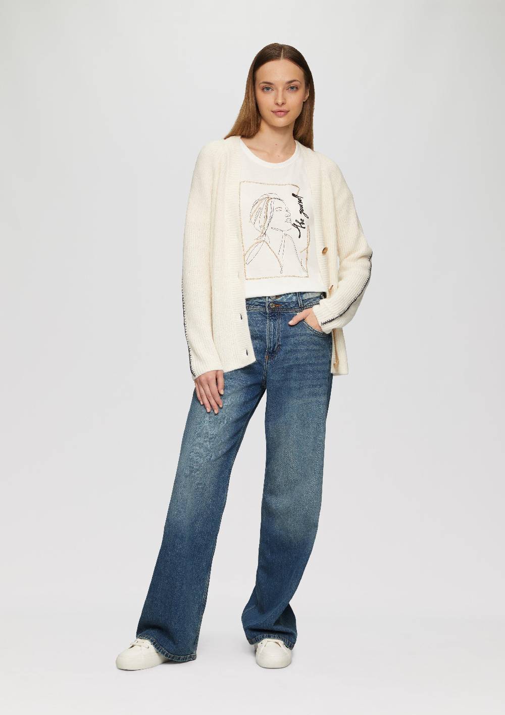 s.Oliver Jeans Suri / Regular Fit / High Rise / Wide Leg Lagerräumung