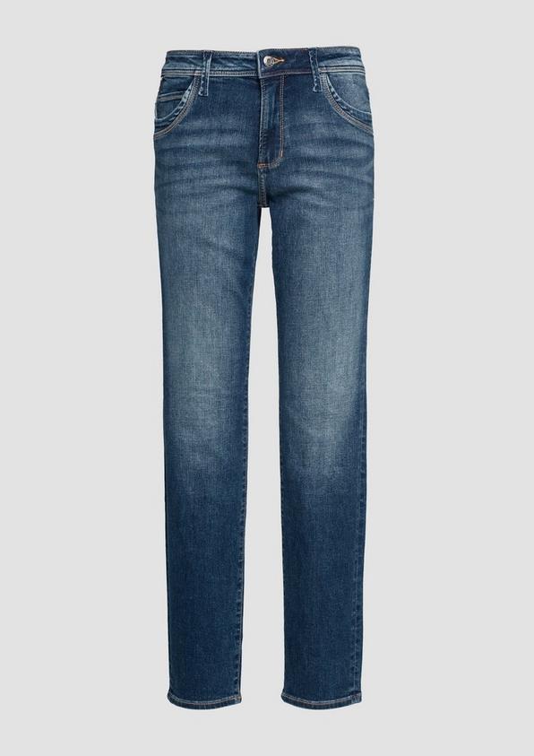 s.Oliver Jeans Betsy / Slim Fit / Mid Rise / Slim Leg / mit Zipp-Detail Top Angebot