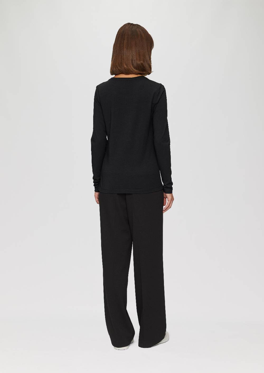 s.Oliver Longsleeve aus Baumwollstretch Online Outlet