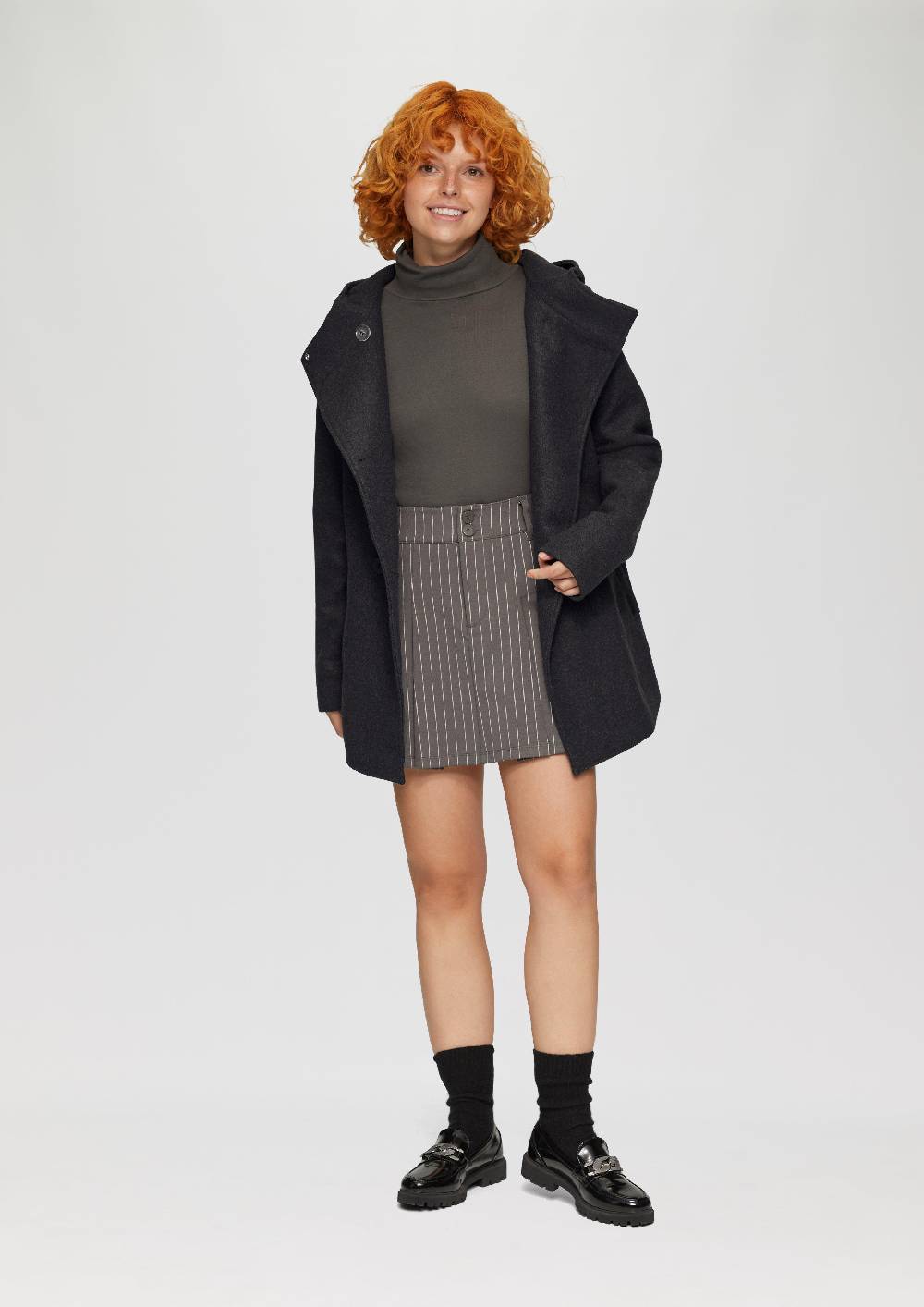 s.Oliver Jacke mit Kapuze in Wolloptik Kauf eins, bekomm eins gratis