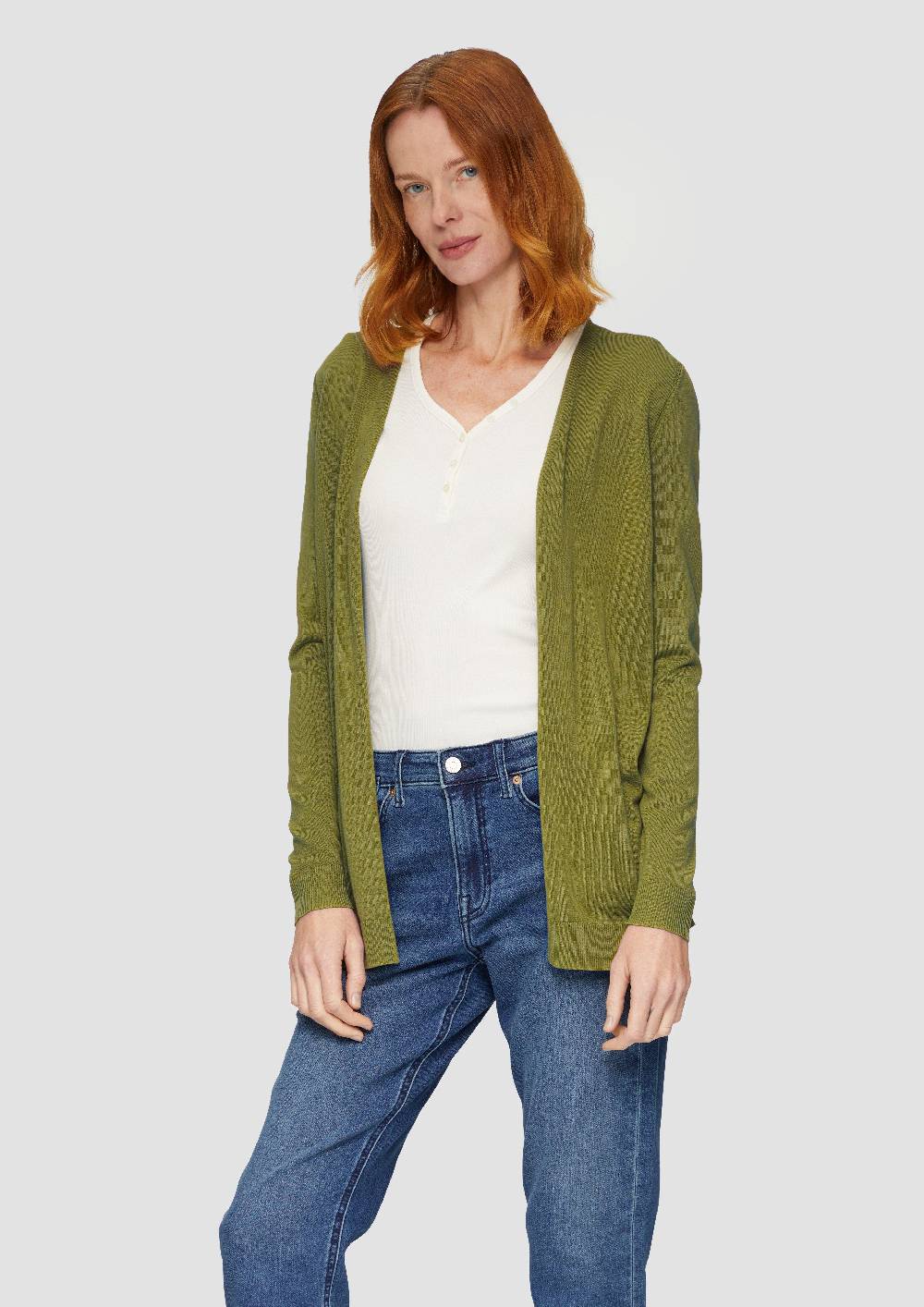 s.Oliver Cardigan aus Viskose-Baumwollmix Super Sparpreis
