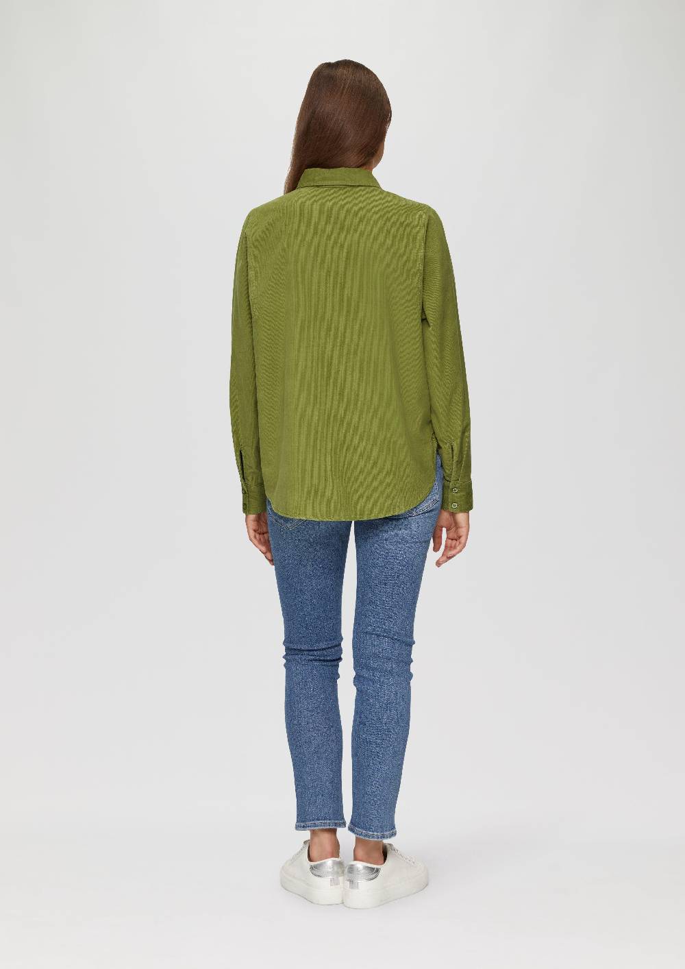 s.Oliver Cordbluse im Relaxed Fit mit Naht-Details Begrenzte Freigabe