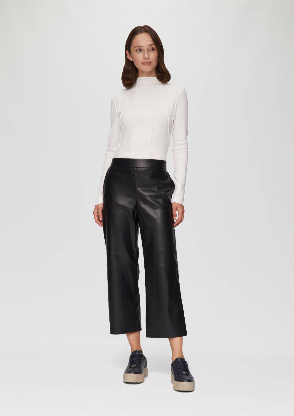 s.Oliver Culotte aus Lederimitat mit Nahtdetails JETZT KAUFEN