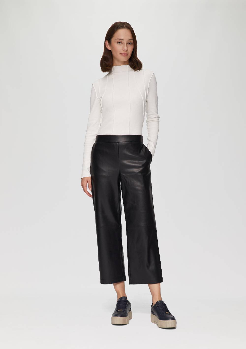 s.Oliver Culotte aus Lederimitat mit Nahtdetails JETZT KAUFEN