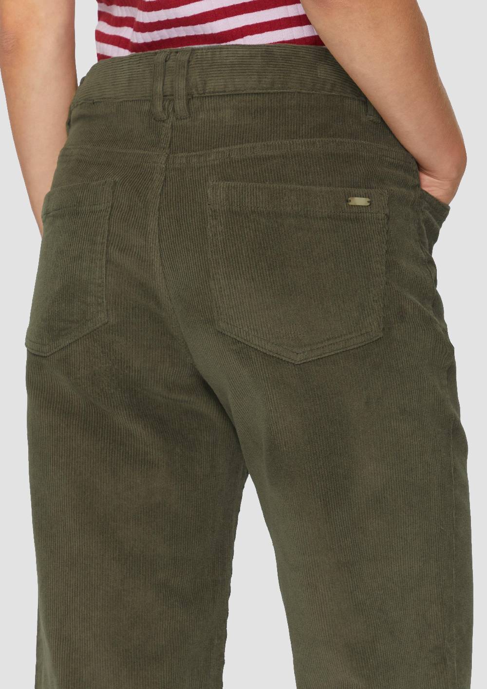 s.Oliver Elastische Culotte aus Cord Neueste Stile