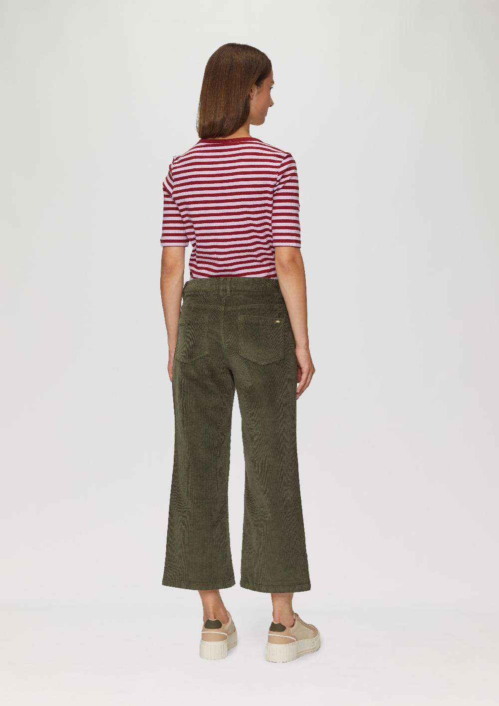 s.Oliver Elastische Culotte aus Cord Neueste Stile