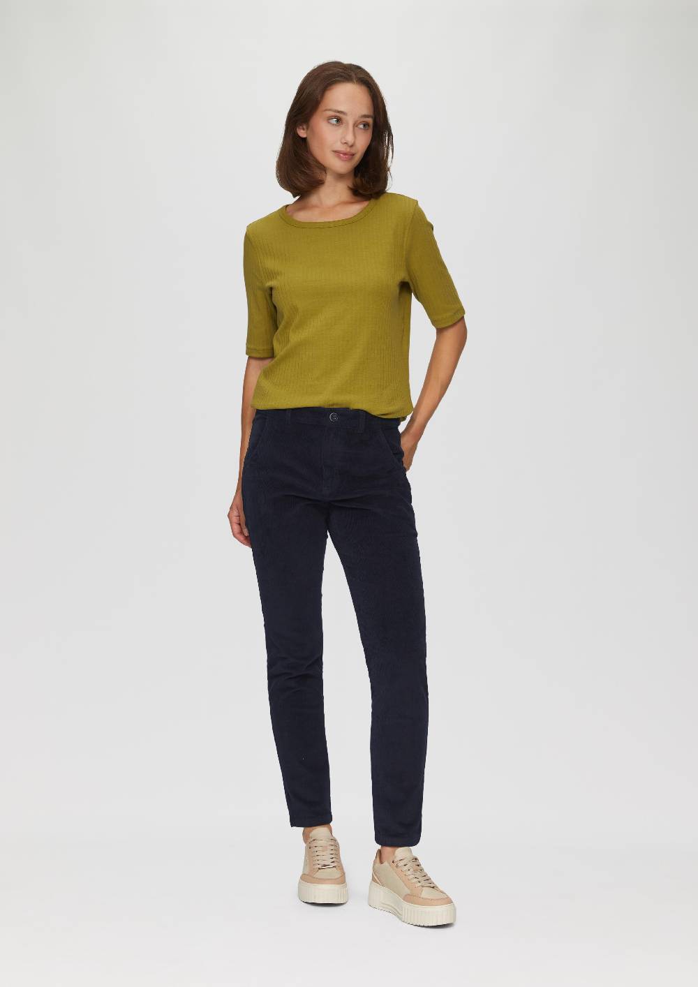 s.Oliver Schmal geschnittene Cordhose Letzte 2 Tage