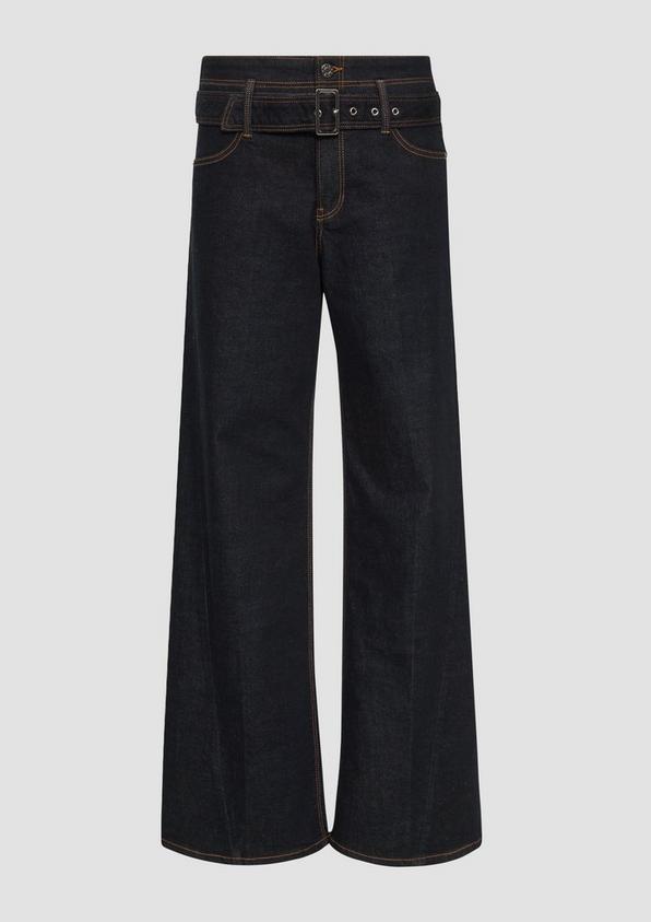 s.Oliver Jeans Suri/Regular Fit/High Rise/Wide Leg / mit Textilgürtel Letzter Tag