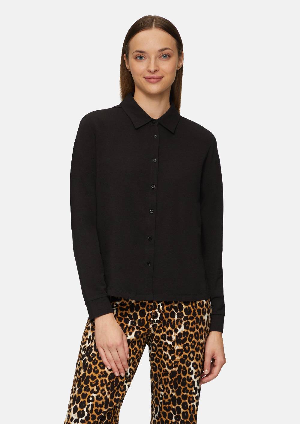 s.Oliver Hemdbluse aus Jersey Bis zu 60% Rabatt