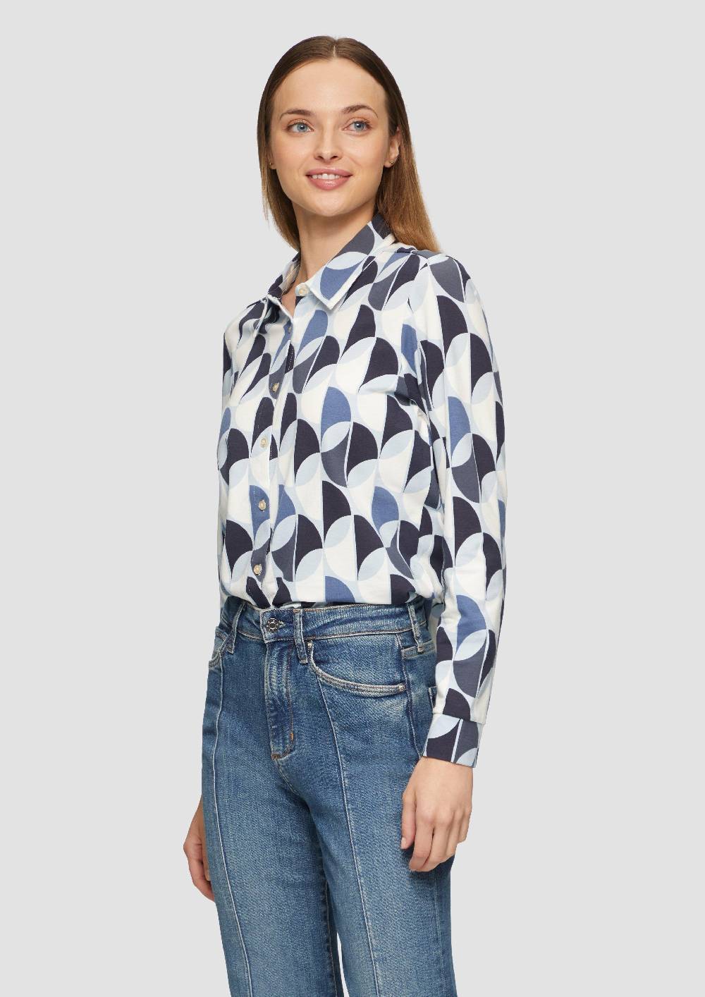 s.Oliver Hemdbluse aus Jersey Bis zu 65% Rabatt