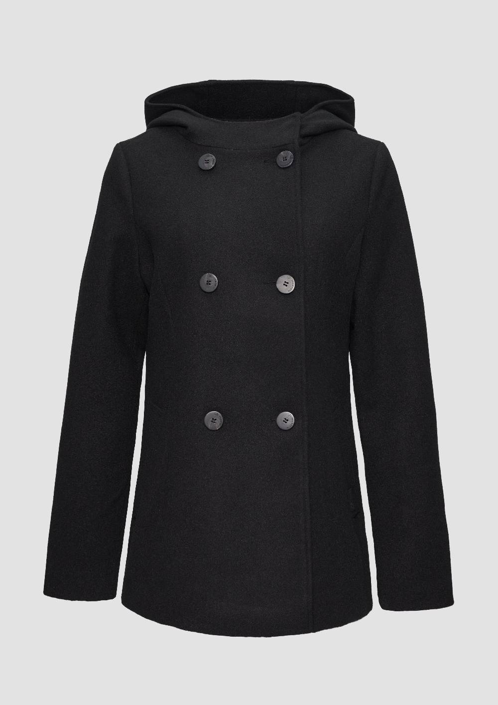 s.Oliver Jacke mit Kapuze in Wolloptik Bis zu 55% Rabatt
