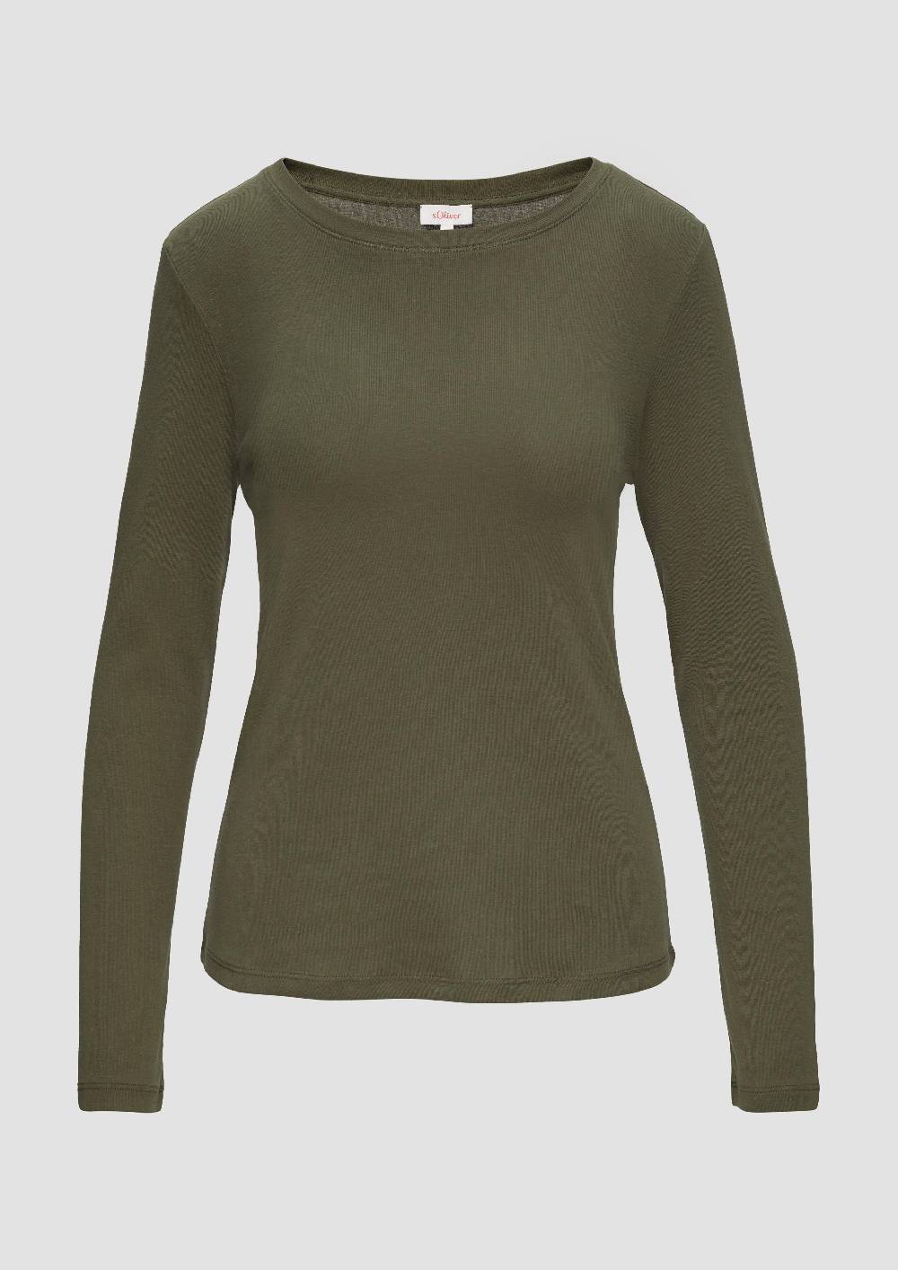 s.Oliver Langarm-Shirt im Slim Fit Discount Store für neue Produkte