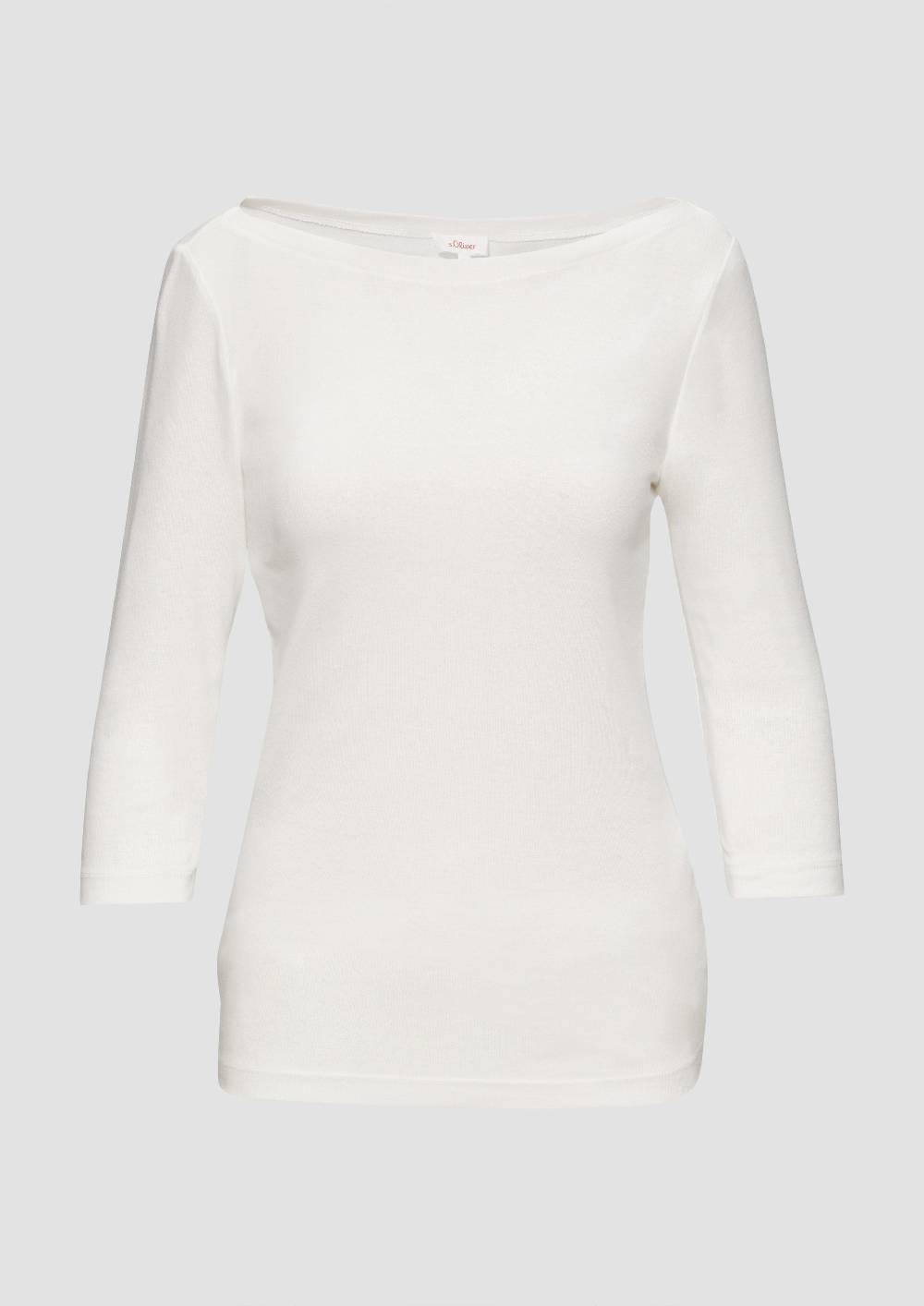 s.Oliver T-Shirt mit 3/4-Arm und U-Boot Ausschnitt Riesige Rabatte