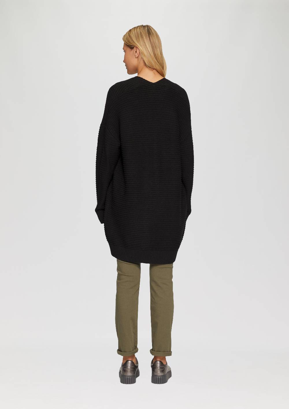 s.Oliver Strickjacke im Oversize-Look mit Ottoman-Struktur Kostenloser Versand international