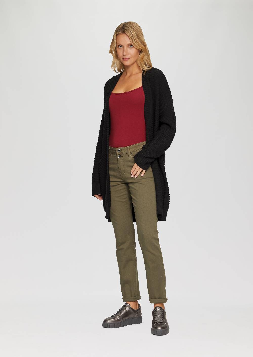 s.Oliver Strickjacke im Oversize-Look mit Ottoman-Struktur Kostenloser Versand international