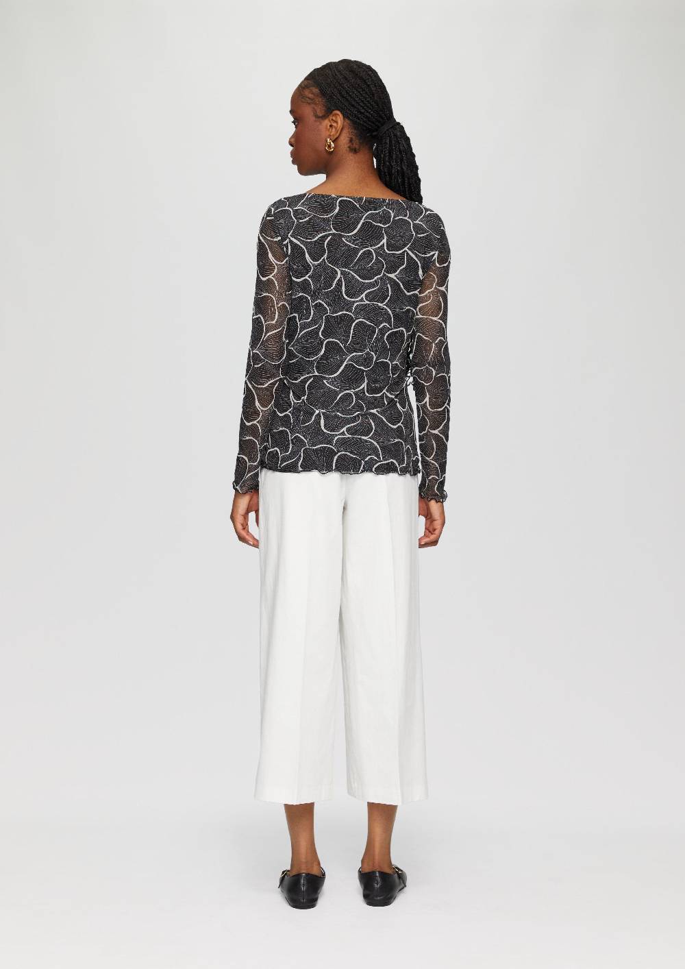 s.Oliver Mesh-Shirt mit U-Boot-Ausschnitt Speichern exportieren