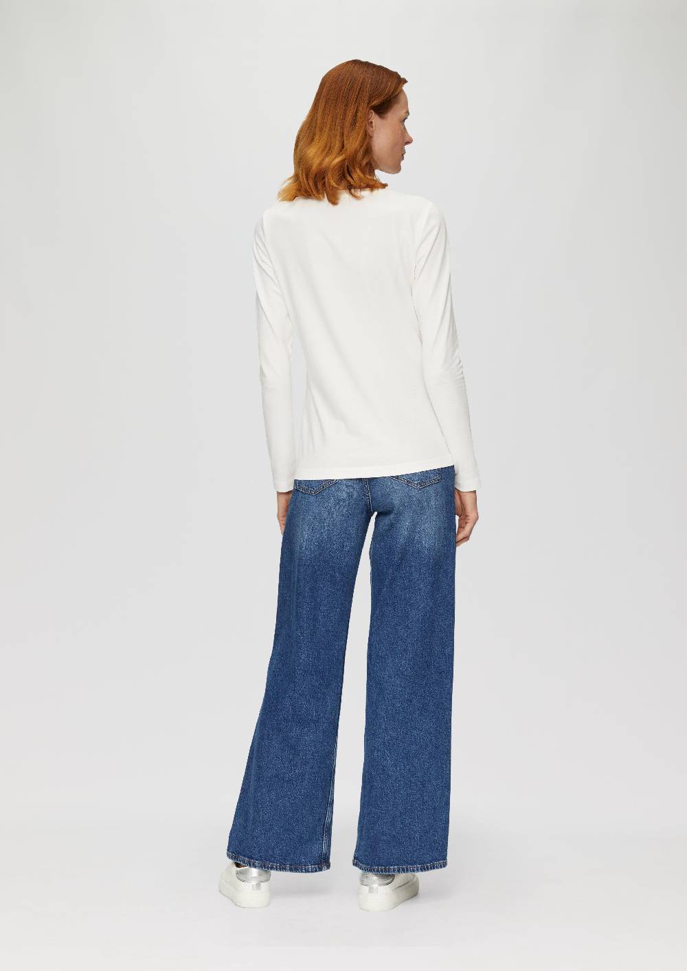 s.Oliver Longsleeve aus Baumwollstretch Im Verkauf