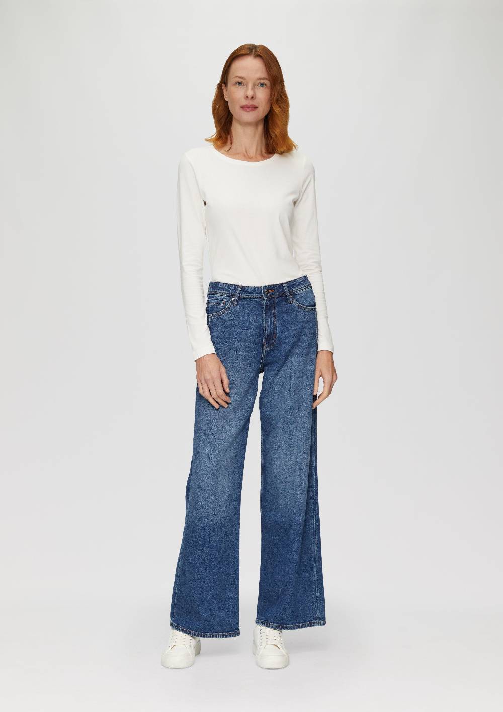 s.Oliver Longsleeve aus Baumwollstretch Im Verkauf