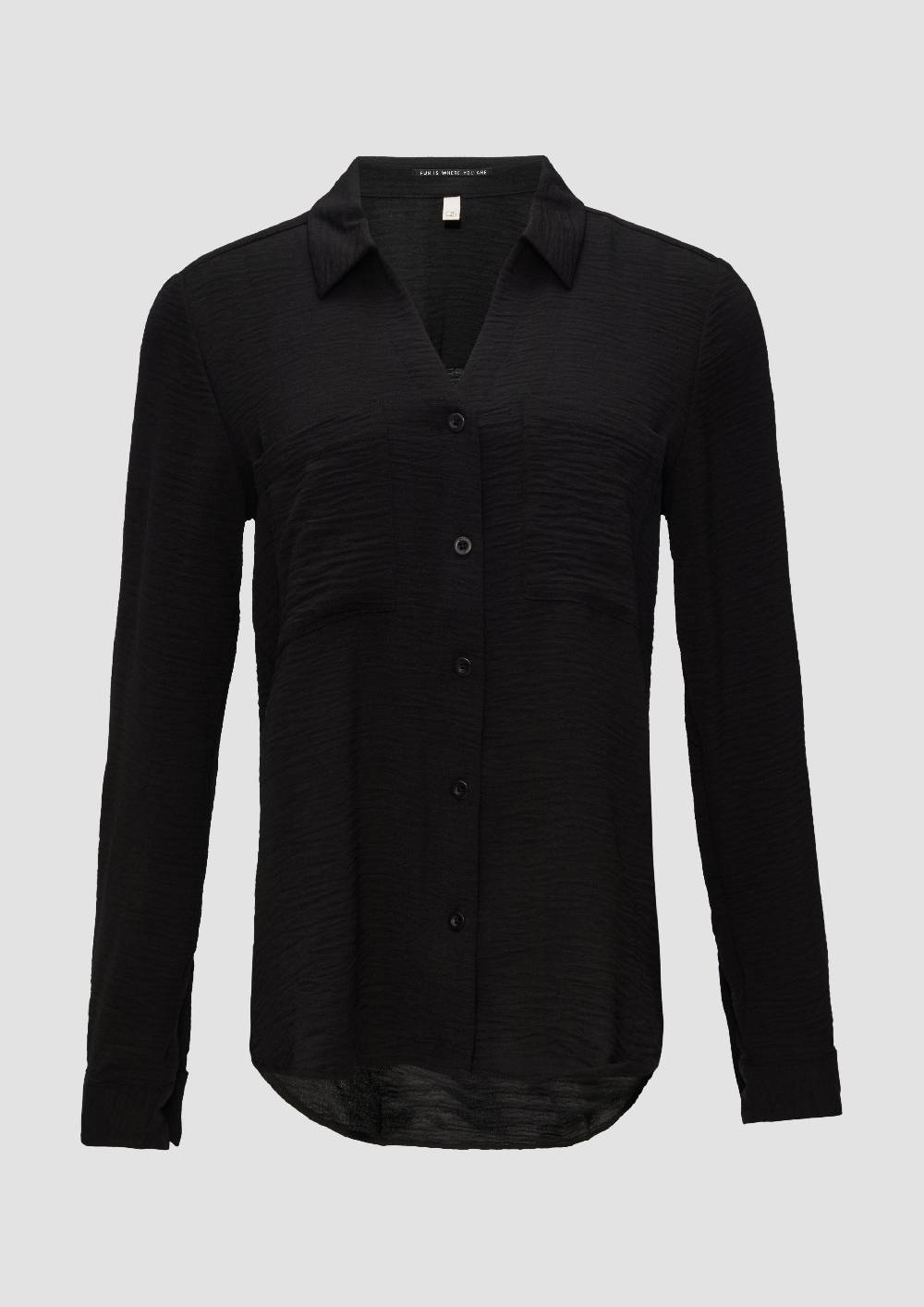 s.Oliver Crêpe-Bluse mit Brusttaschen 50% Rabatt für begrenzte Zeit