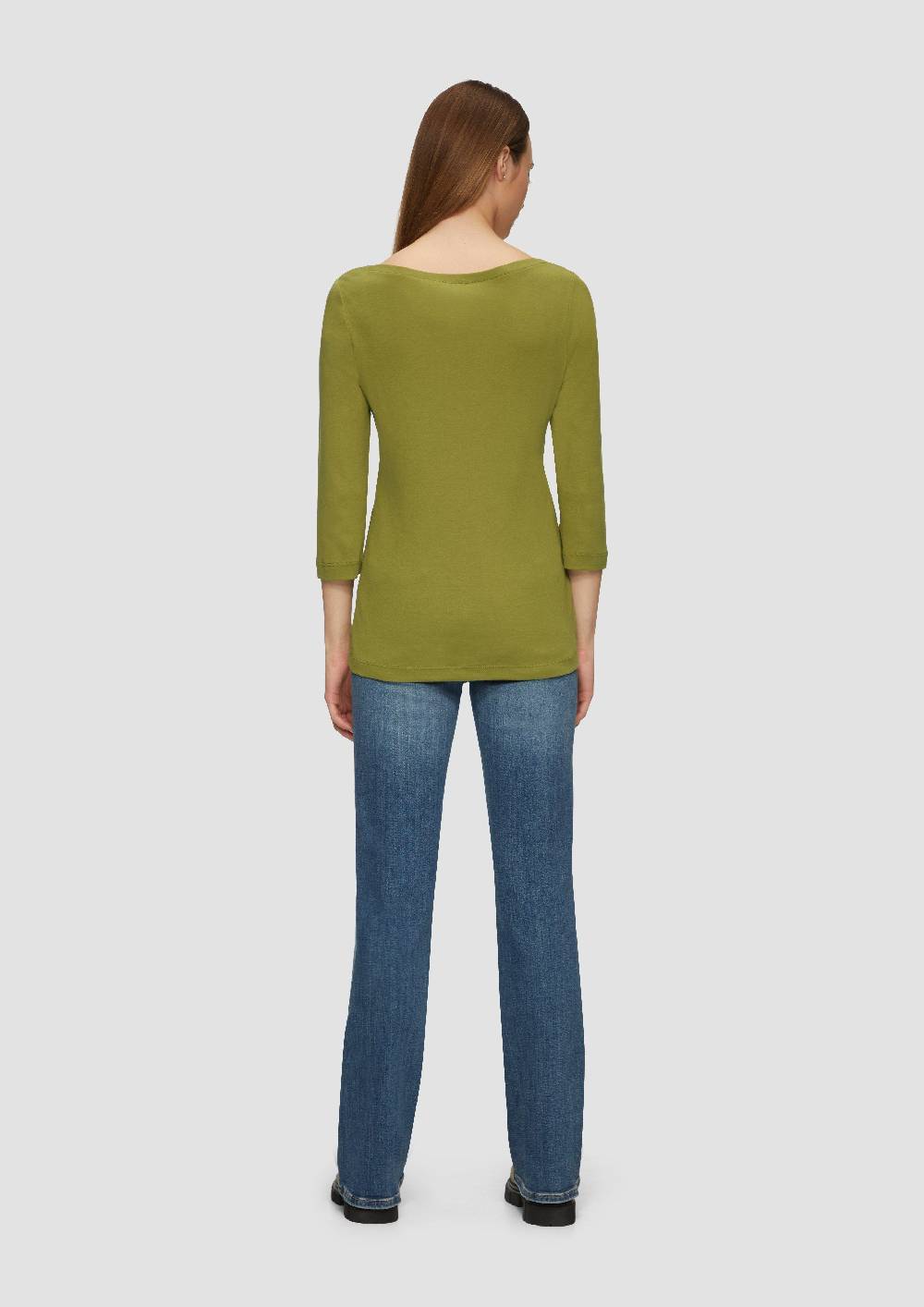 s.Oliver T-Shirt mit 3/4-Arm und U-Boot Ausschnitt Auslauf
