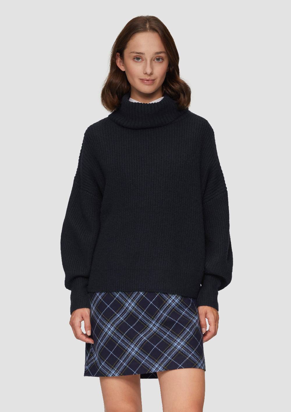 s.Oliver Oversized Rollkragenpullover mit weiten Ärmeln Günstiger Verkauf