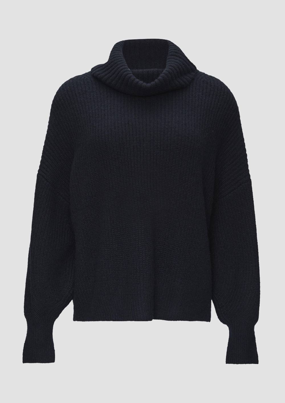 s.Oliver Oversized Rollkragenpullover mit weiten Ärmeln Günstiger Verkauf