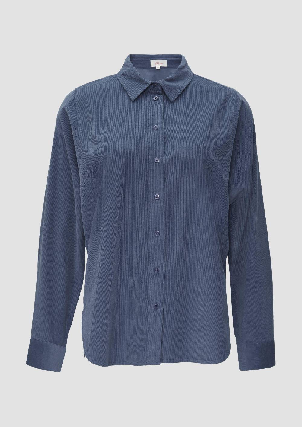 s.Oliver Cordbluse im Relaxed Fit mit Naht-Details Meist gekauft