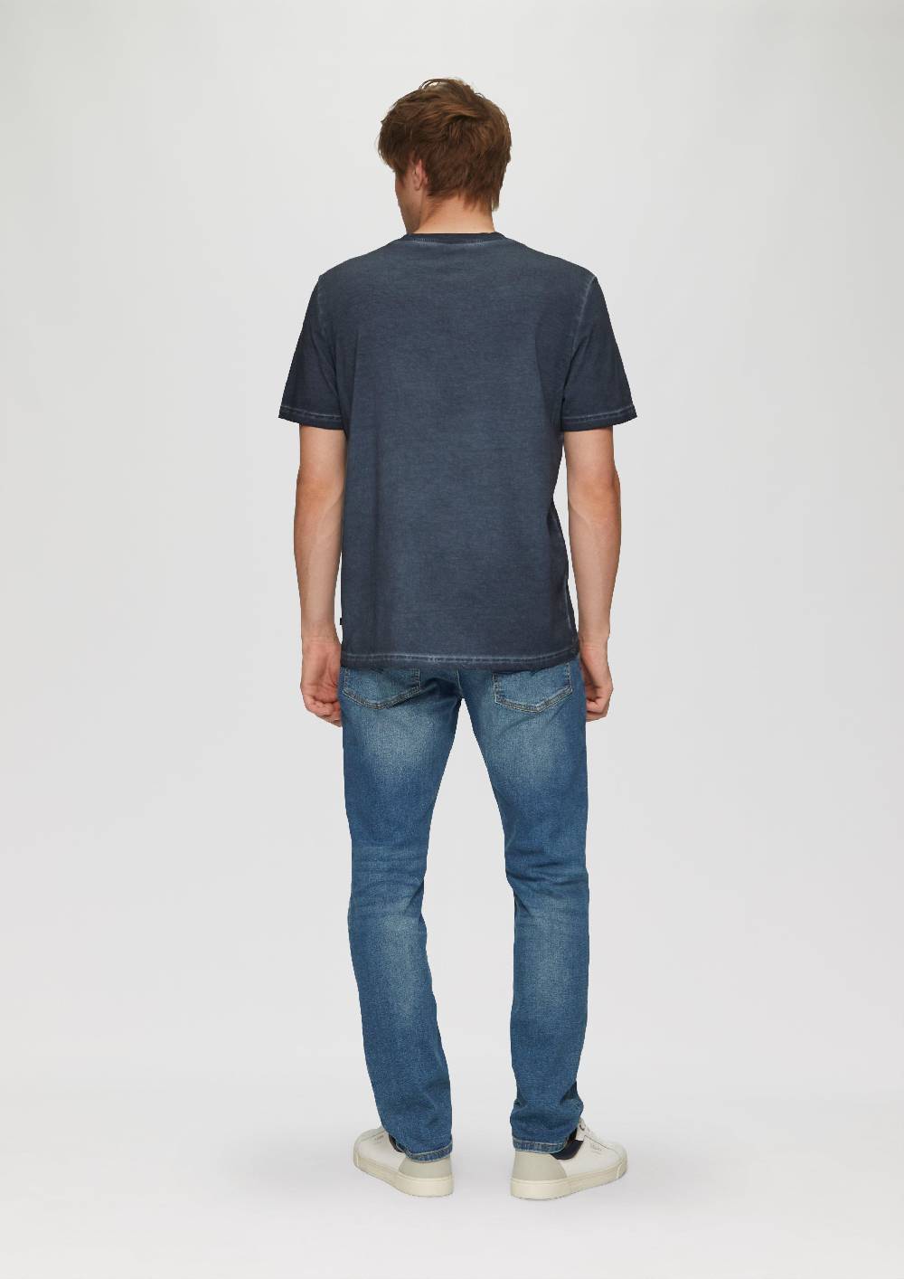 s.Oliver Gewaschenes T-Shirt mit Rundhalsausschnitt Limitierter Zeitrabatt