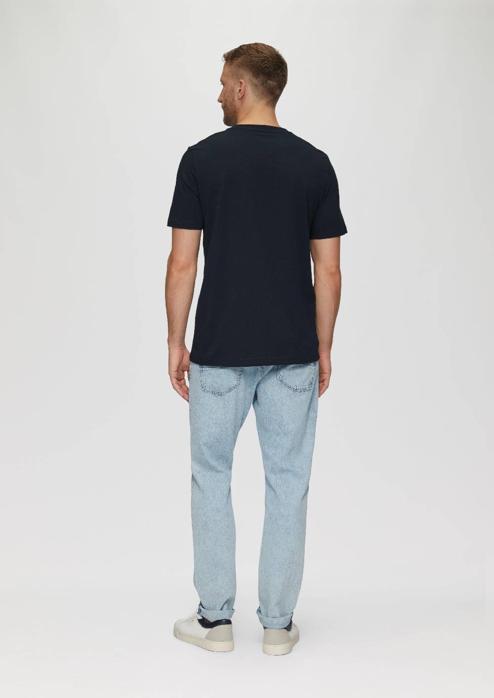 s.Oliver T-Shirt mit Logo-Motiven aus reiner Baumwolle Fabrikpreis