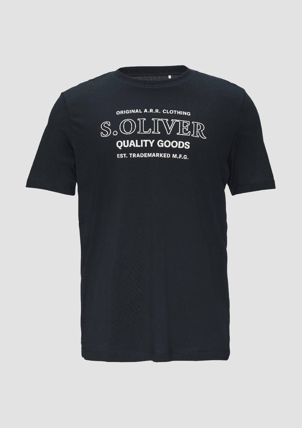 s.Oliver T-Shirt mit Logo-Motiven aus reiner Baumwolle Fabrikpreis
