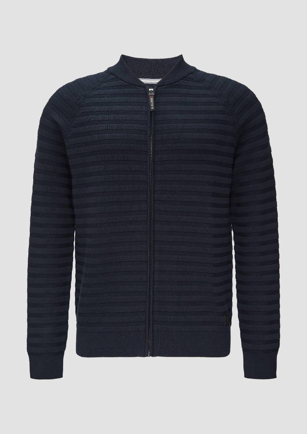 s.Oliver Strickjacke mit Strukturstreifen Günstig kaufen