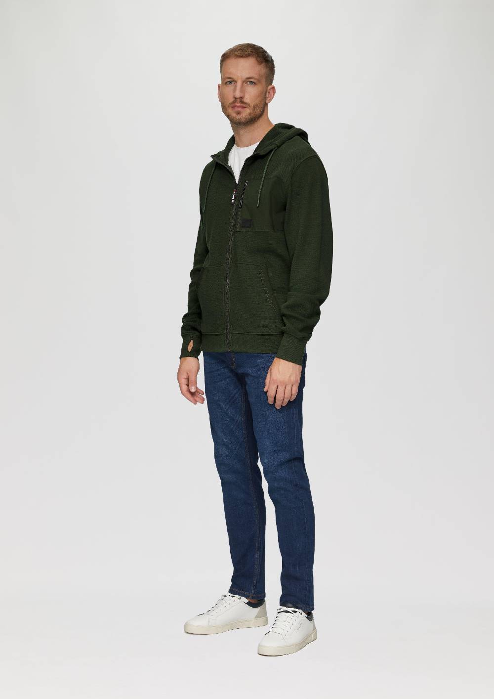 s.Oliver Weiche Sweatshirt-Jacke mit Kapuze Großer Ausverkauf