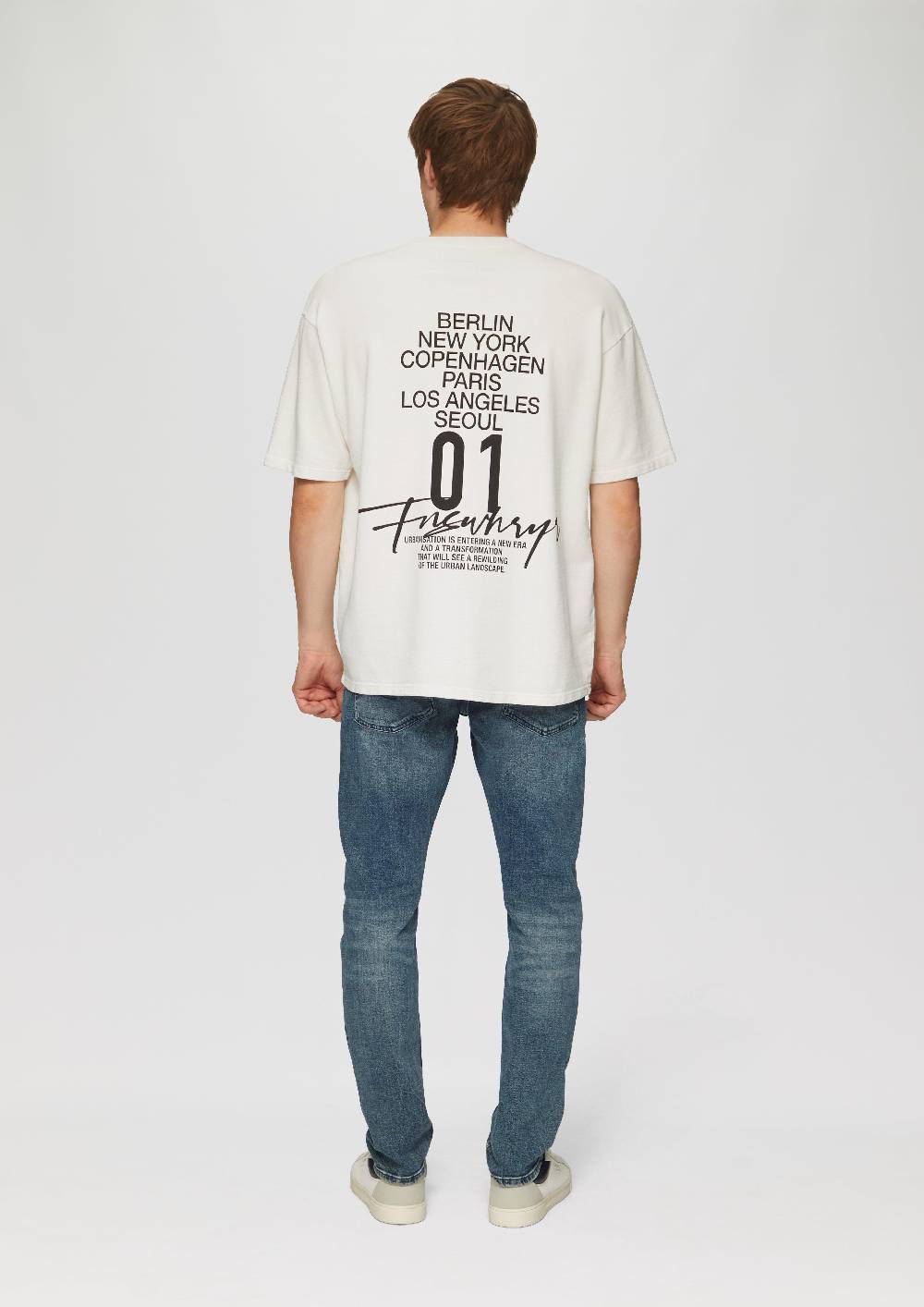 s.Oliver Sweatshirt im Loose Fit mit Front- und Rückenprint Flash Sale