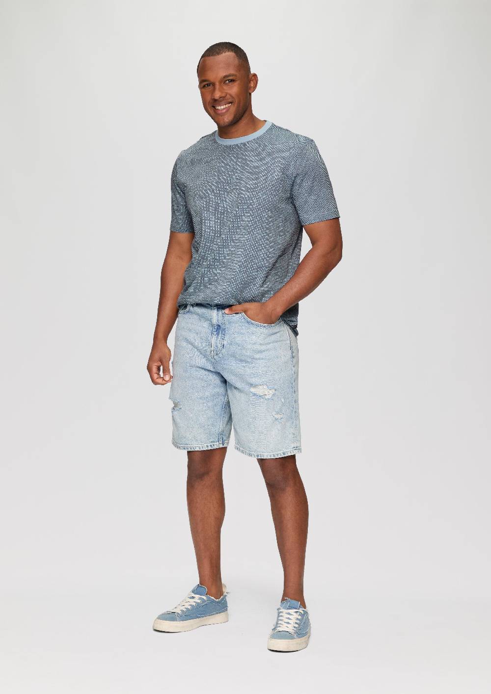 s.Oliver T-Shirt mit All-over-Print Saisonschlussverkauf
