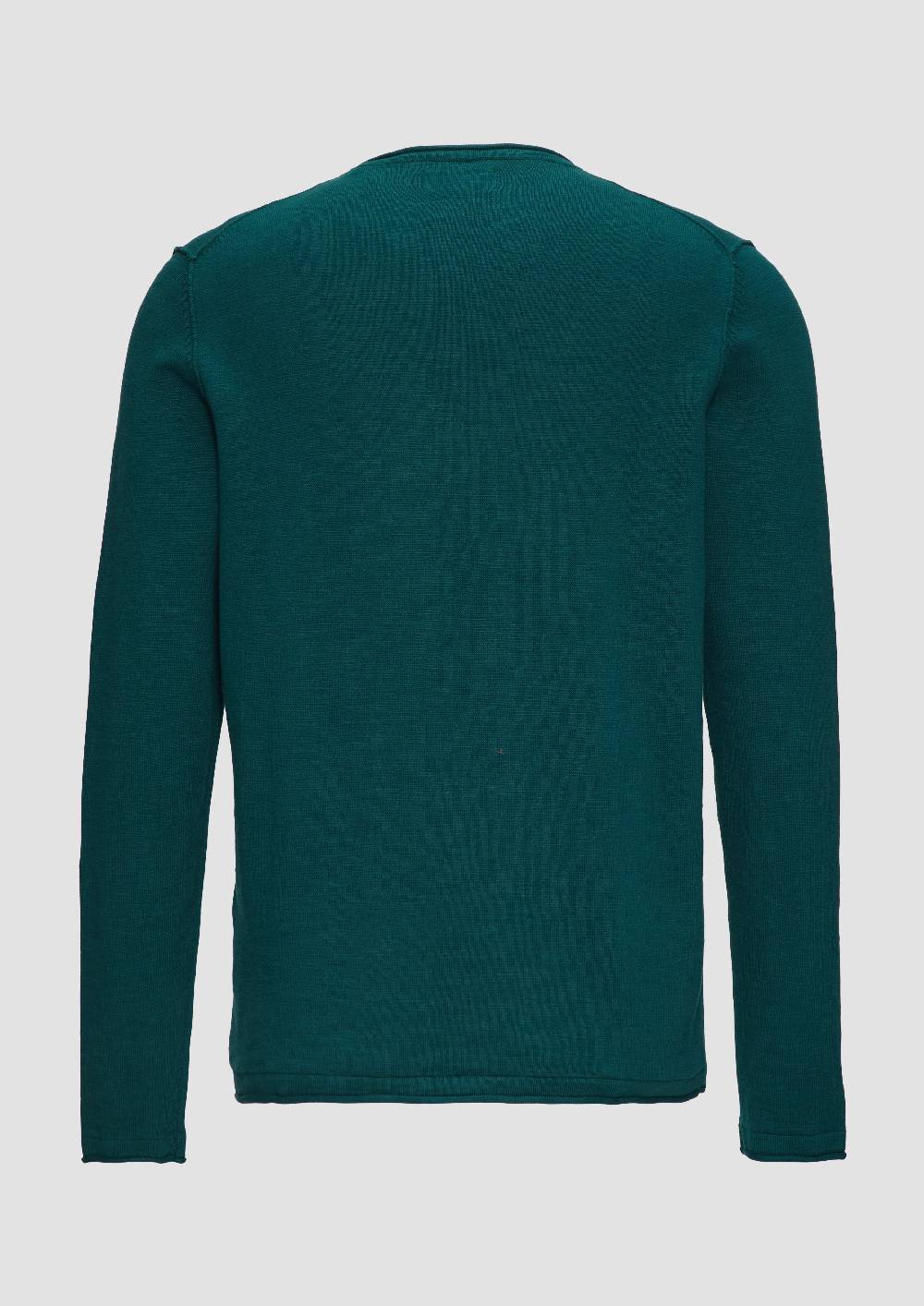 s.Oliver Strickpullover mit Flammgarnstruktur und Rollsaum-Details Exklusive Angebote