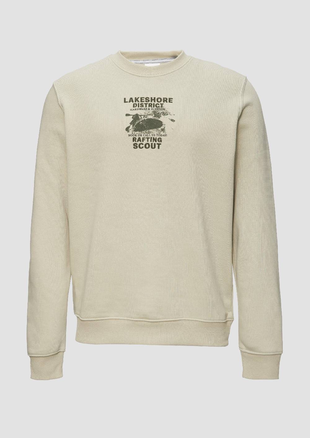 s.Oliver Sweatshirt mit Stickerei aus weichem Baumwollmix Tiefpreis