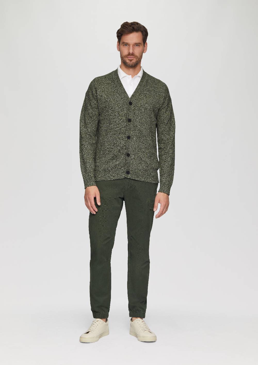 s.Oliver Strickcardigan mit V-Ausschnitt in Bicolor-Optik Super Sparpreis