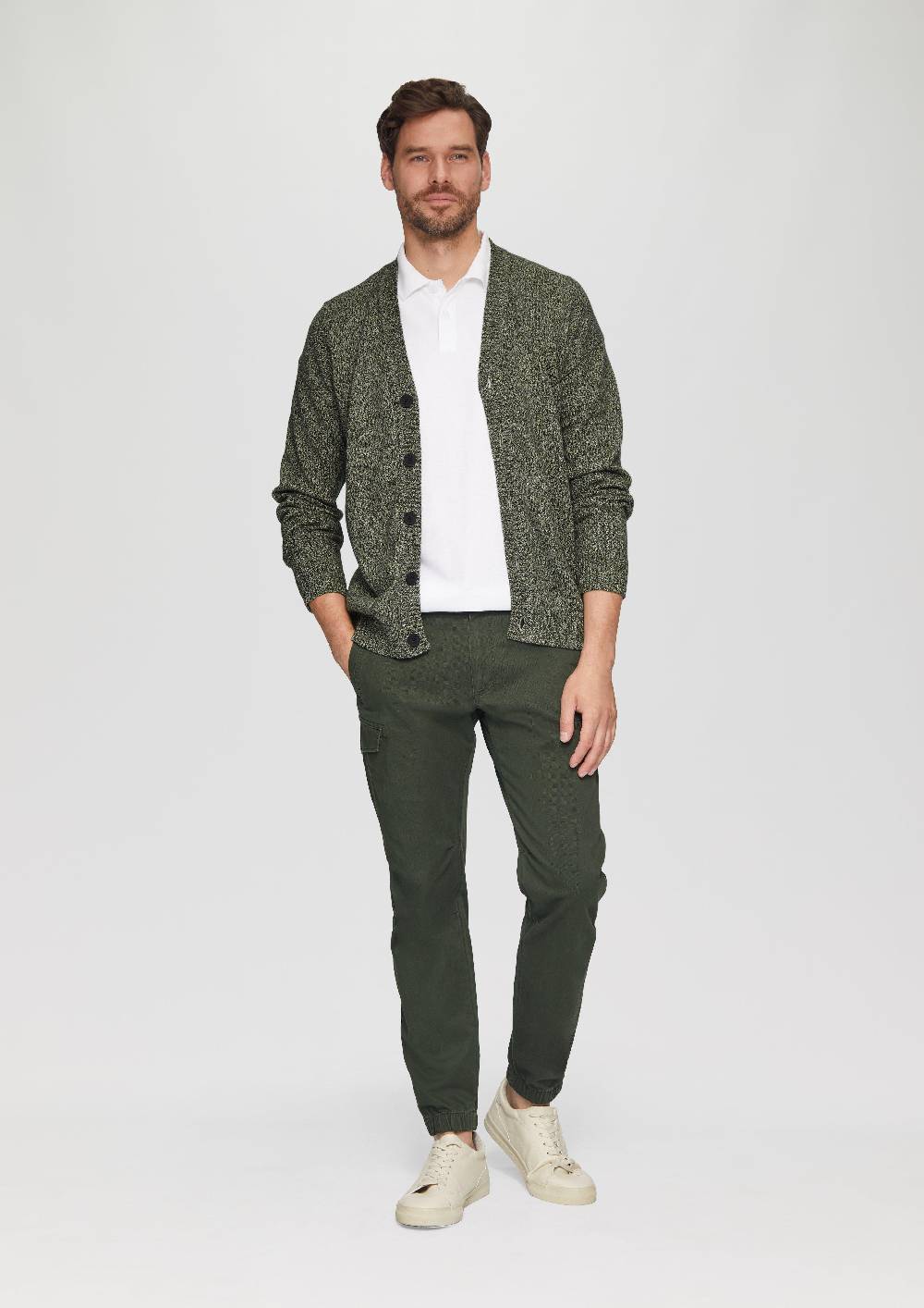 s.Oliver Strickcardigan mit V-Ausschnitt in Bicolor-Optik Super Sparpreis
