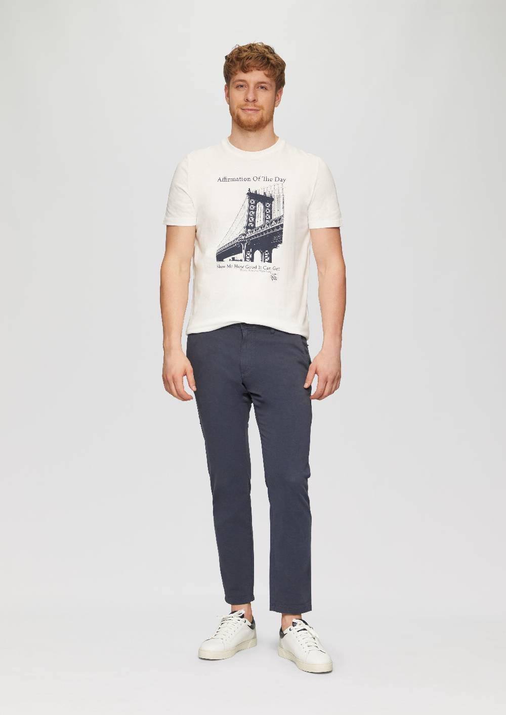 s.Oliver Regular Fit: Strukturierte Chino aus Baumwollstretch Kostenlose Rückgabe