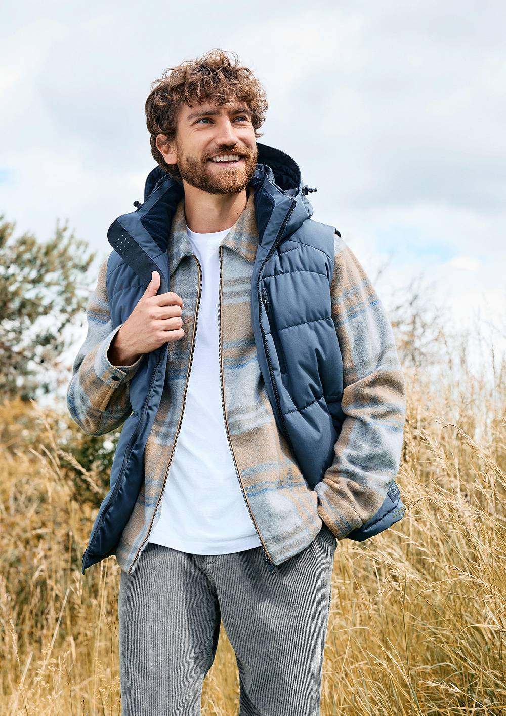 s.Oliver Karierte Hemdjacke aus Wollmix Letzte 2 Tage