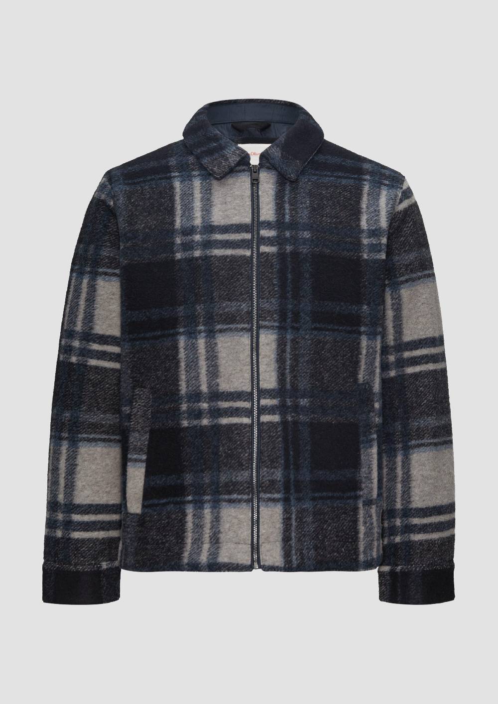 s.Oliver Karierte Hemdjacke aus Wollmix Letzter Tag