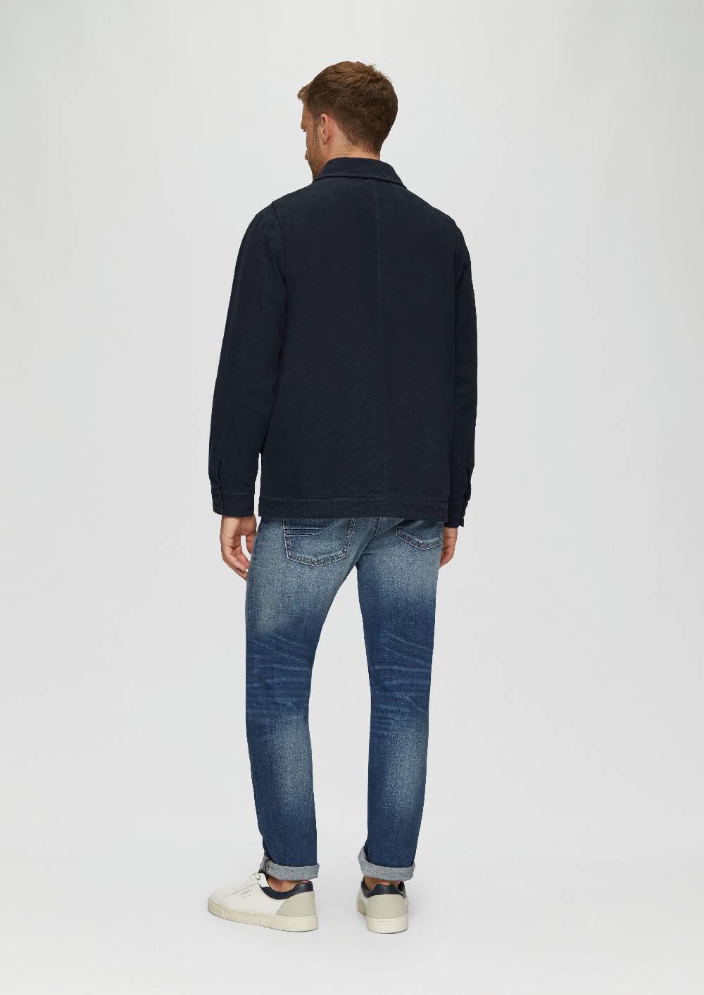 s.Oliver Canvas-Jacke mit Cordkragen Zeitbegrenzte Promotion