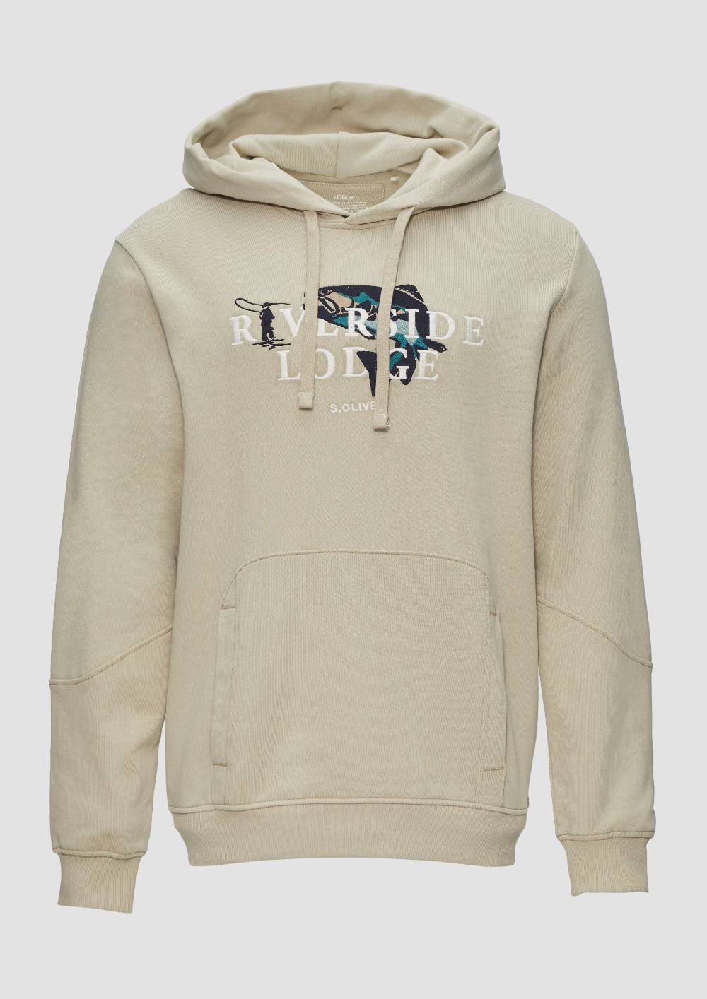 s.Oliver Hoodie mit Stickerei und Kängurutasche Bis zu 50% Rabatt