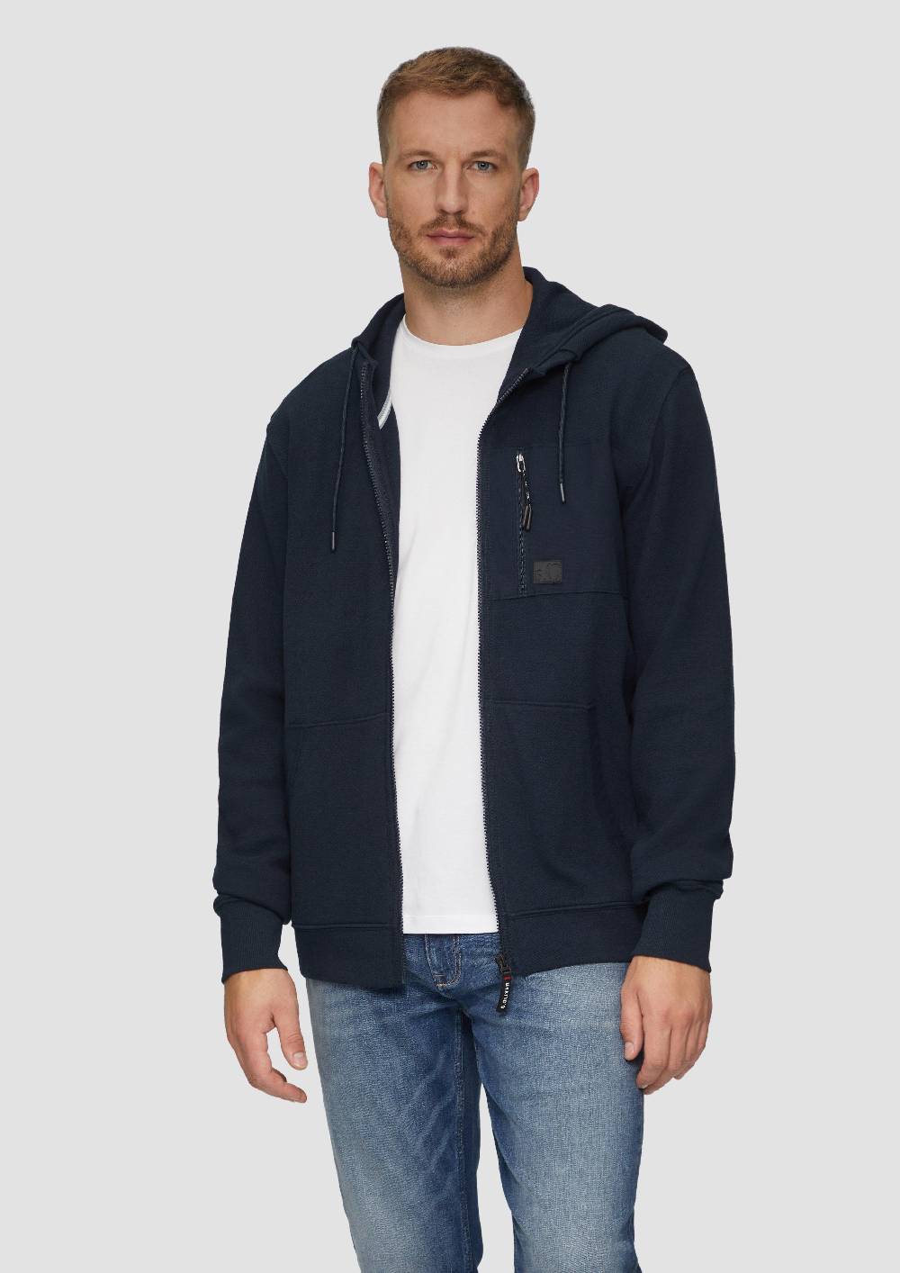 s.Oliver Weiche Sweatshirt-Jacke mit Kapuze Bis zu 60% Rabatt