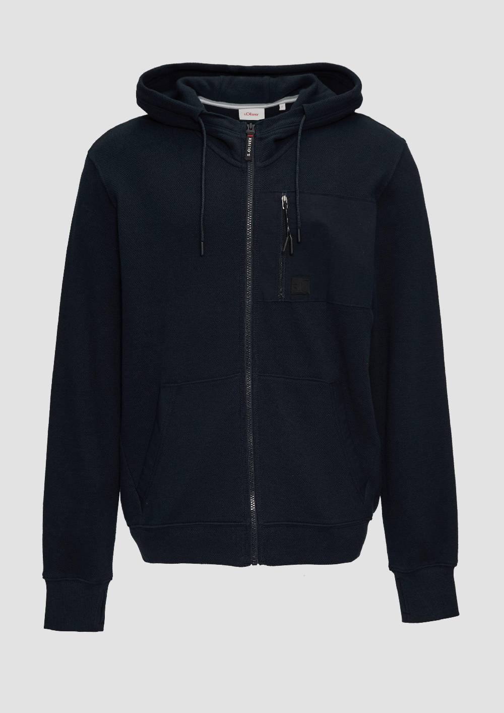 s.Oliver Weiche Sweatshirt-Jacke mit Kapuze Bis zu 60% Rabatt